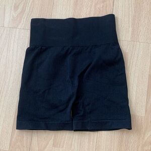 Black gym shorts
